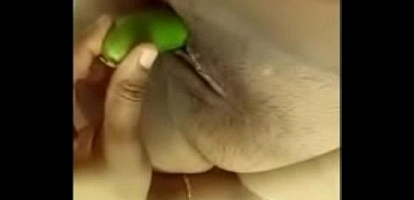  Indian aunty putting cucumber in pussy hindi clear audio